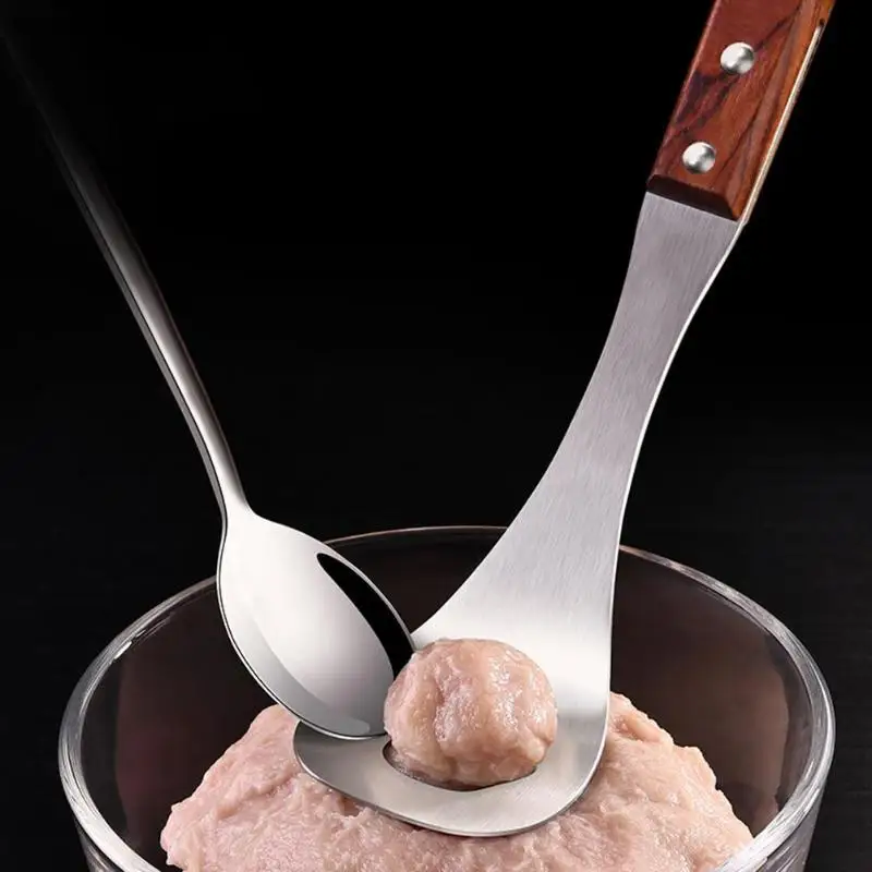 Fish Meatball Maker Spoon Non-Stick Stainless Steel Home Kitchen Handle Tool Meat Ball Mold Spoon Meat Tools
Fish Meatball Maker Spoon Non-Stick Stainless Steel Home Kitchen Handle Tool Meat Ball Mold Spoon Meat Tools