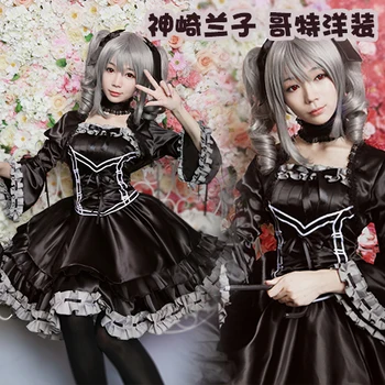 Anime THE IDOLM@STER Cinderella Girls Kanzaki Ranko Cosplay Costumes Black Gothic Lolita Dress Halloween Party Clothing Custom
Anime THE IDOLM@STER Cinderella Girls Kanzaki Ranko Cosplay Costumes Black Gothic Lolita Dress Halloween Party Clothing Custom