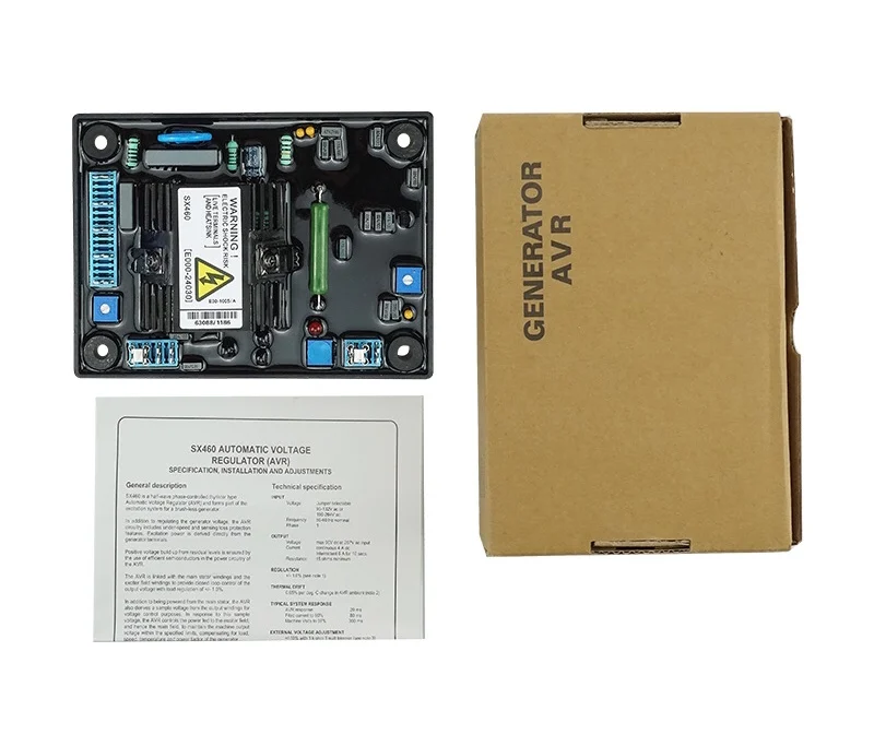 NEW SX460 Generator Automatic Voltage Regulator AVR lower cheap high quality diesel alternator Part Power stabilizer
NEW SX460 Generator Automatic Voltage Regulator AVR lower cheap high quality diesel alternator Part Power stabilizer