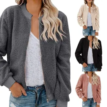 Women Simple Spring Winter Zipper Warm Long Sleeve Cute Solid Color Plush Loose Hooded Sweater Off Season
Women Simple Spring Winter Zipper Warm Long Sleeve Cute Solid Color Plush Loose Hooded Sweater Off Season