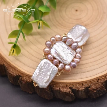 GLSEEVO Natural Freshwater Baroque Pearl Hairpin For Woman Wedding Square Handmade Fashion Jewelry Hair Accessories GH0013B
GLSEEVO Natural Freshwater Baroque Pearl Hairpin For Woman Wedding Square Handmade Fashion Jewelry Hair Accessories GH0013B