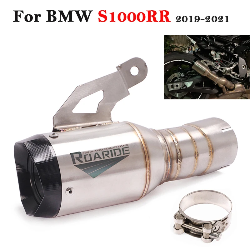 Фото Slip On For BMW S1000RR 2019 2020 2021 Motorcycle GP Exhaust Escape Systems Motocross Racing Muffler Link Pipe Stainless Steel | Автомобили