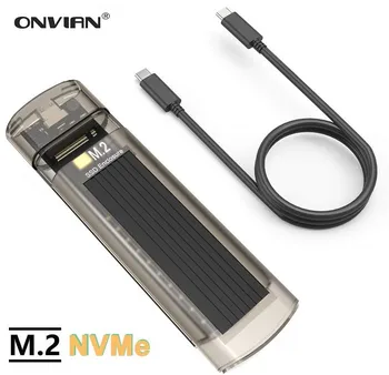 Onvian M2 SSD Case NVMe M.2 Enclosure to USB C 3.1 Tool-Free Type-C Gen2 10Gbps to M.2 External Case for PCIe NVMe M-Key SSD
Onvian M2 SSD Case NVMe M.2 Enclosure to USB C 3.1 Tool-Free Type-C Gen2 10Gbps to M.2 External Case for PCIe NVMe M-Key SSD