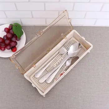 Delicate Tableware Storage Box Transparent Chopsticks Spoon Box with Lid Plastic Draining Cutlery Box Kitchen Storage Case
Delicate Tableware Storage Box Transparent Chopsticks Spoon Box with Lid Plastic Draining Cutlery Box Kitchen Storage Case