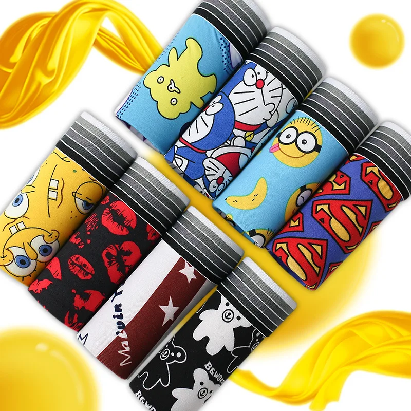Men's underwear personality trend multi-style cartoon pattern men's underwear sexy men's waist breathable cotton underwear men
Men's underwear personality trend multi-style cartoon pattern men's underwear sexy men's waist breathable cotton underwear men
