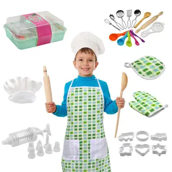 Children's Baking Mold Tool Set Cake Food Baking Apron Kitchen Utensils Set Children Play House Toys For Kids Birthday Gifts
Children's Baking Mold Tool Set Cake Food Baking Apron Kitchen Utensils Set Children Play House Toys For Kids Birthday Gifts
