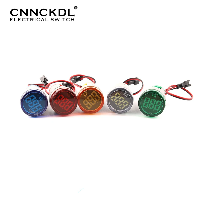22mm digital display Power meter small mini Led indicator AD101-22KW digital display signal light AC220V-380V Max.26KW-Max.45KW
22mm digital display Power meter small mini Led indicator AD101-22KW digital display signal light AC220V-380V Max.26KW-Max.45KW