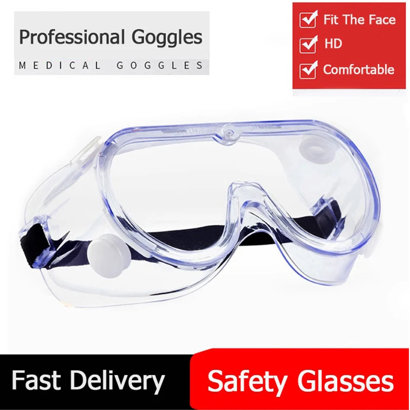 Transparent Glasses Medical Protection Safety Goggles Work Dust-tight Anti-fog Protection from Virus Medical Glasses
Transparent Glasses Medical Protection Safety Goggles Work Dust-tight Anti-fog Protection from Virus Medical Glasses