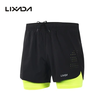 Lixada Men's 2-in-1 Running Shorts Quick Drying Breathable Active Training Exercise Jogging Cycling Shorts with Longer Liner
Lixada Men's 2-in-1 Running Shorts Quick Drying Breathable Active Training Exercise Jogging Cycling Shorts with Longer Liner