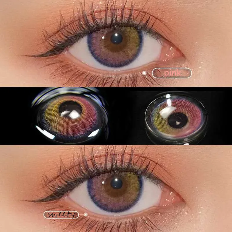 Sweet Pink Cosmetic Contact Lens for Eyes Yearly Use Natural Women Makeup Tool
Sweet Pink Cosmetic Contact Lens for Eyes Yearly Use Natural Women Makeup Tool