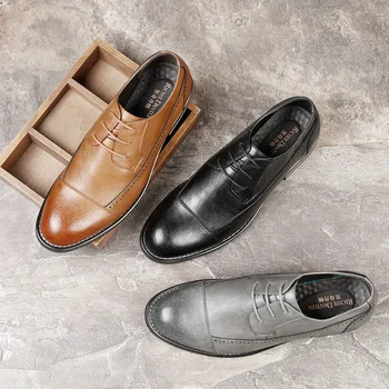 Cloth Carving All-match Shoes England Leather Shoes Trend Shoes Business Leisure Time Leather Shoes
Cloth Carving All-match Shoes England Leather Shoes Trend Shoes Business Leisure Time Leather Shoes