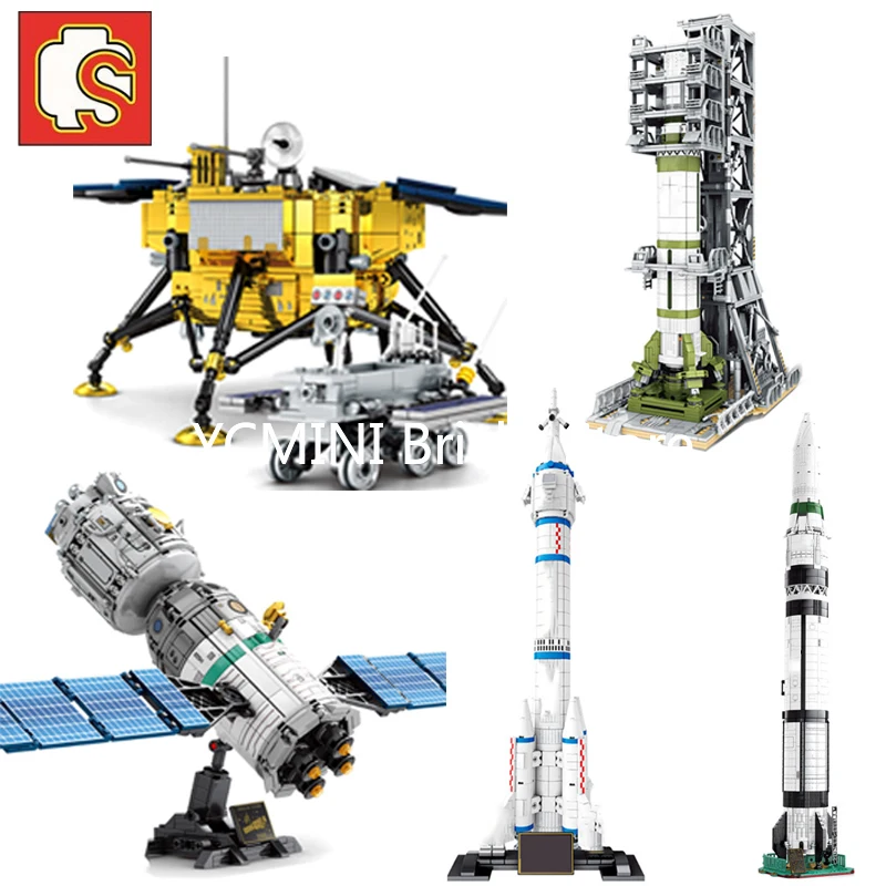 Sembo Block Constructor Model City Chinese Space Manned Spaceship Rocket Station DIY Building Toys 203301 | Игрушки и хобби