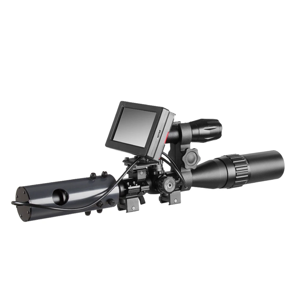 Digital Infrared Night Vision Rifle Scope Camera with LCD Display Recording Flashlight Shockproof Black for Outdoor Hunting
Digital Infrared Night Vision Rifle Scope Camera with LCD Display Recording Flashlight Shockproof Black for Outdoor Hunting