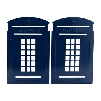 1 Pair Telephone Booth Bookends Book Stand Support Non Slip Rack Shelf Holder G92E
1 Pair Telephone Booth Bookends Book Stand Support Non Slip Rack Shelf Holder G92E
