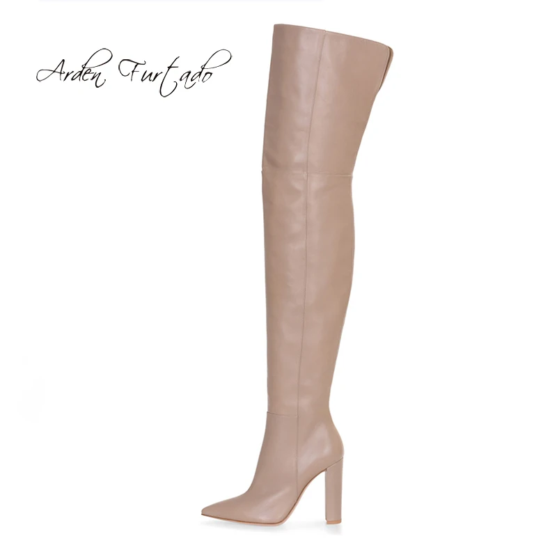 Arden Furtado Fashion Women's Shoes Winter Pointed Toe Chunky Heels Zipper Elegant Ladies Boots pure color nude Leather
Arden Furtado Fashion Women's Shoes Winter Pointed Toe Chunky Heels Zipper Elegant Ladies Boots pure color nude Leather