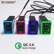 QC3.0 Quick Charge USB Interface Socket Car Charger Adapter For TOYOTA With Short Circuit Protection 36W Input Voltage 12V 24V
QC3.0 Quick Charge USB Interface Socket Car Charger Adapter For TOYOTA With Short Circuit Protection 36W Input Voltage 12V 24V