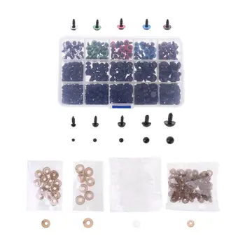 786 Pcs Colorful Plastic Crafts Safety Eyes 15 Grid DIY Kit with Washer for Bear G99C
786 Pcs Colorful Plastic Crafts Safety Eyes 15 Grid DIY Kit with Washer for Bear G99C