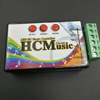 LED Music Controller RGB DC5V-24V WS2812b WS2811 WS2813 6803 1903 IC Digital Addressable Pixels Strip Voice Sensor HC Controller
LED Music Controller RGB DC5V-24V WS2812b WS2811 WS2813 6803 1903 IC Digital Addressable Pixels Strip Voice Sensor HC Controller