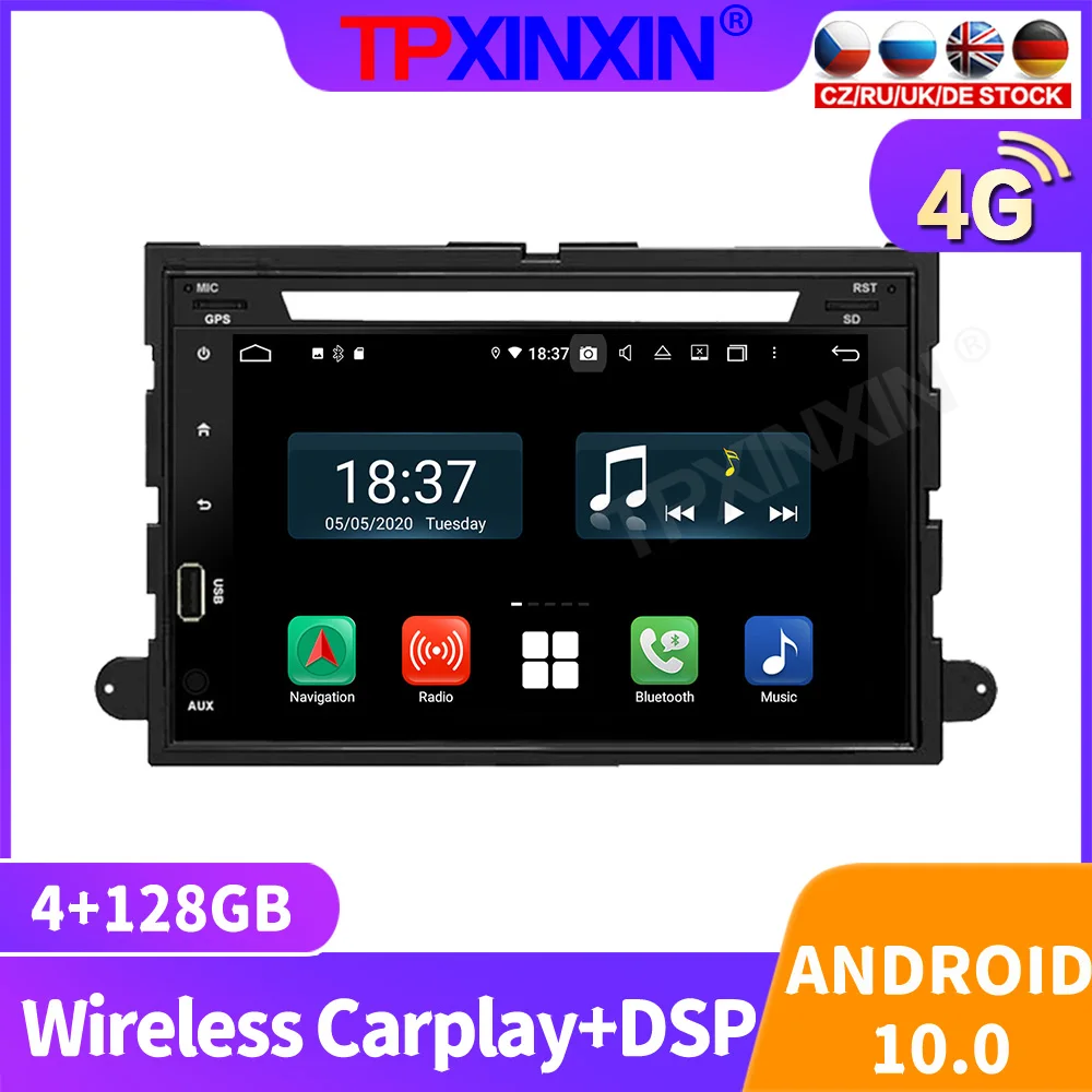 Автомагнитола 2 din с 7-дюймовым экраном Android 11 Bluetooth 5 0 для Ford Explorer 2011-2016