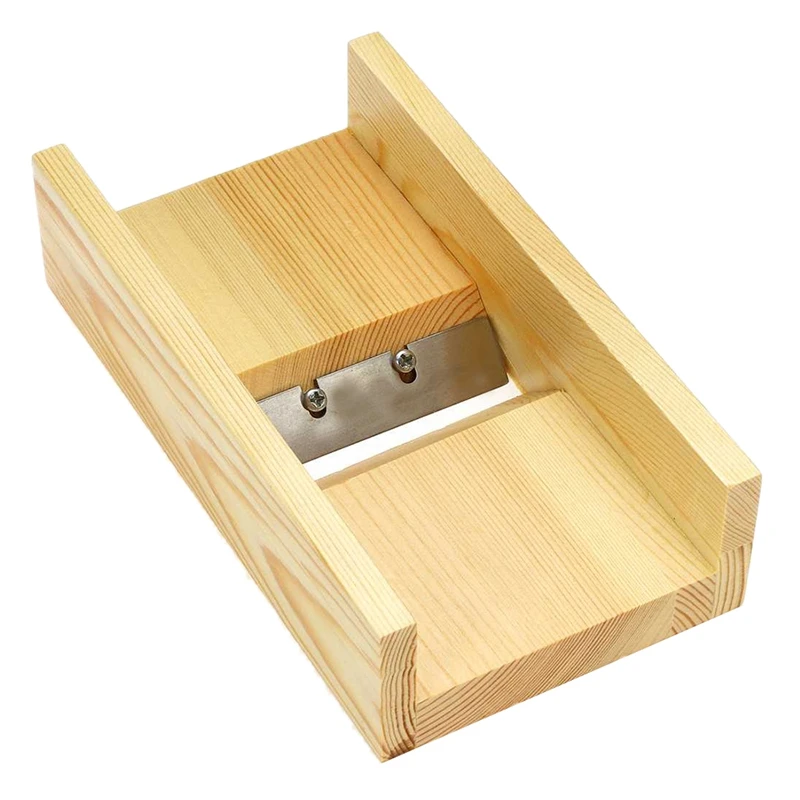 Wooden Adjustable Loaf Soap Cutter Wood Box Cutting and Beveler Planer Tool For Handmade Making | Дом и сад