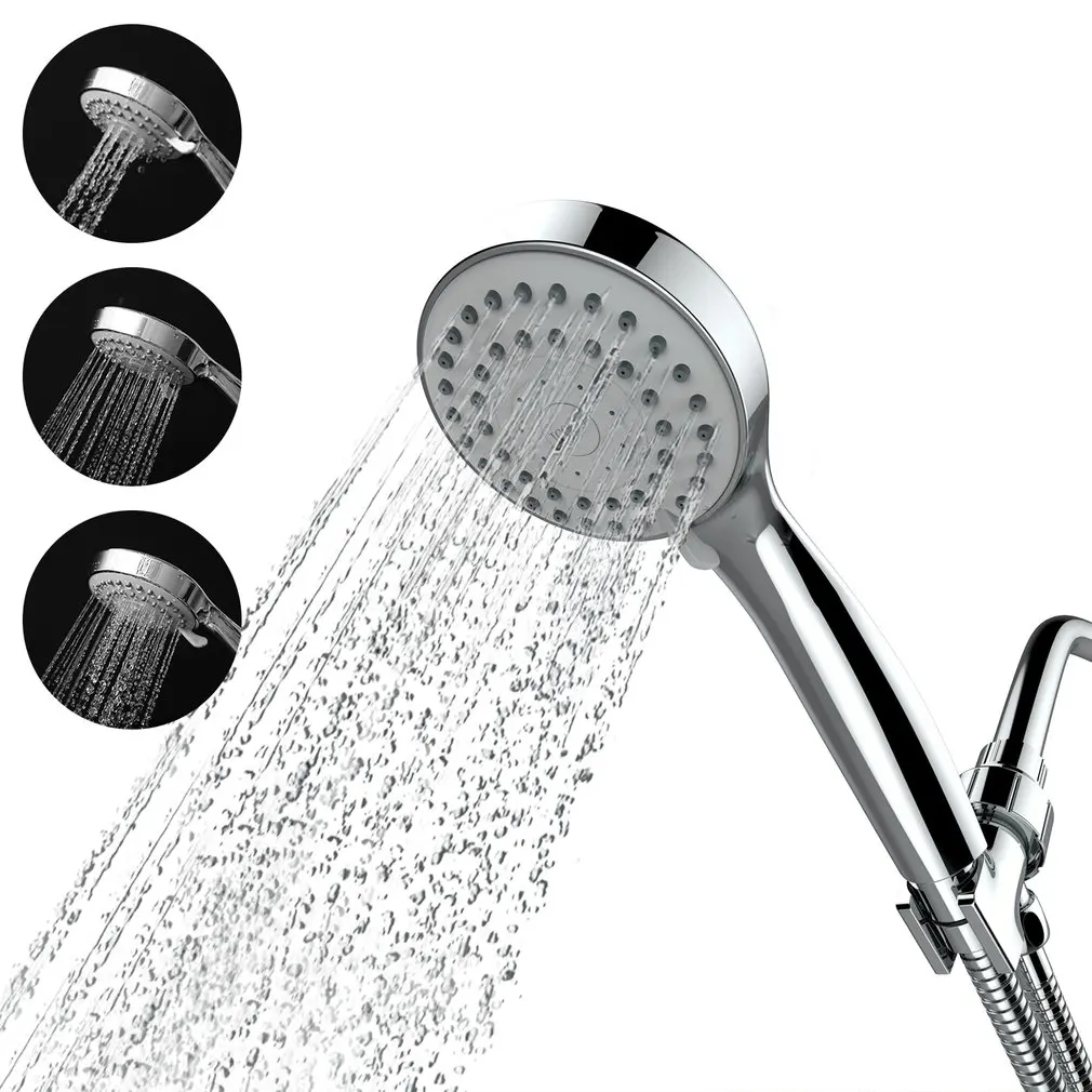 3pcs High Pressure Multi-functions Handheld Shower Head with Hose Bracket for Home Bath Shower Excellent Performance
3pcs High Pressure Multi-functions Handheld Shower Head with Hose Bracket for Home Bath Shower Excellent Performance
