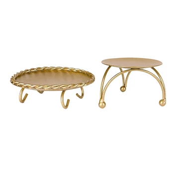 Candle Holder Gold Candle Holders Set of 2 Decorative Handmade Iron Pillar Plate Candle Holder Centerpiece Fit LED & Wax Candles
Candle Holder Gold Candle Holders Set of 2 Decorative Handmade Iron Pillar Plate Candle Holder Centerpiece Fit LED & Wax Candles