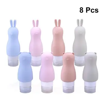 8pcs Silicone Travel Refillable Bottles Cartoon Shape Storage Bottle Empty Cosmetic Bottle Makeup Subpackaging Bottles 
8pcs Silicone Travel Refillable Bottles Cartoon Shape Storage Bottle Empty Cosmetic Bottle Makeup Subpackaging Bottles