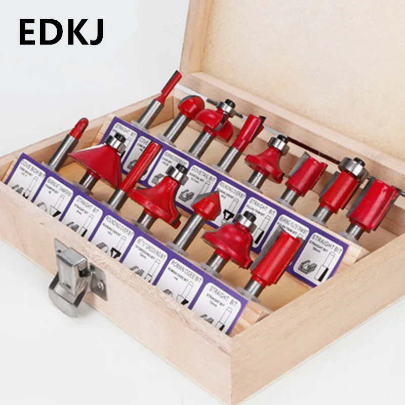 12/15pcs/set Woodworking Milling Cutters Shank Carbide Router Bit For Wood Cutter Engraving Cutting Tools Milling cutter
12/15pcs/set Woodworking Milling Cutters Shank Carbide Router Bit For Wood Cutter Engraving Cutting Tools Milling cutter