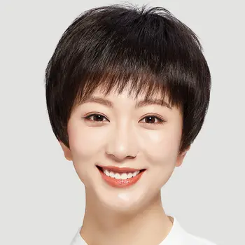 LUPU Black Brown Gray Short Straight Womens Wigs Synthetic Wig With Bangs High Temperture Fiber False Hair Wig
LUPU Black Brown Gray Short Straight Womens Wigs Synthetic Wig With Bangs High Temperture Fiber False Hair Wig