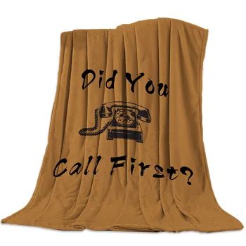 Did You Call First Printed Flannel Blanket Soft Throw Blanket Machine Washable Blankets for Beds
Did You Call First Printed Flannel Blanket Soft Throw Blanket Machine Washable Blankets for Beds
