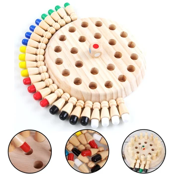 Kids Party Wooden Game Memory Match Stick Chess Game Fun Block Board Game Educational Color Cognitive Ability Toy for Children
Kids Party Wooden Game Memory Match Stick Chess Game Fun Block Board Game Educational Color Cognitive Ability Toy for Children
