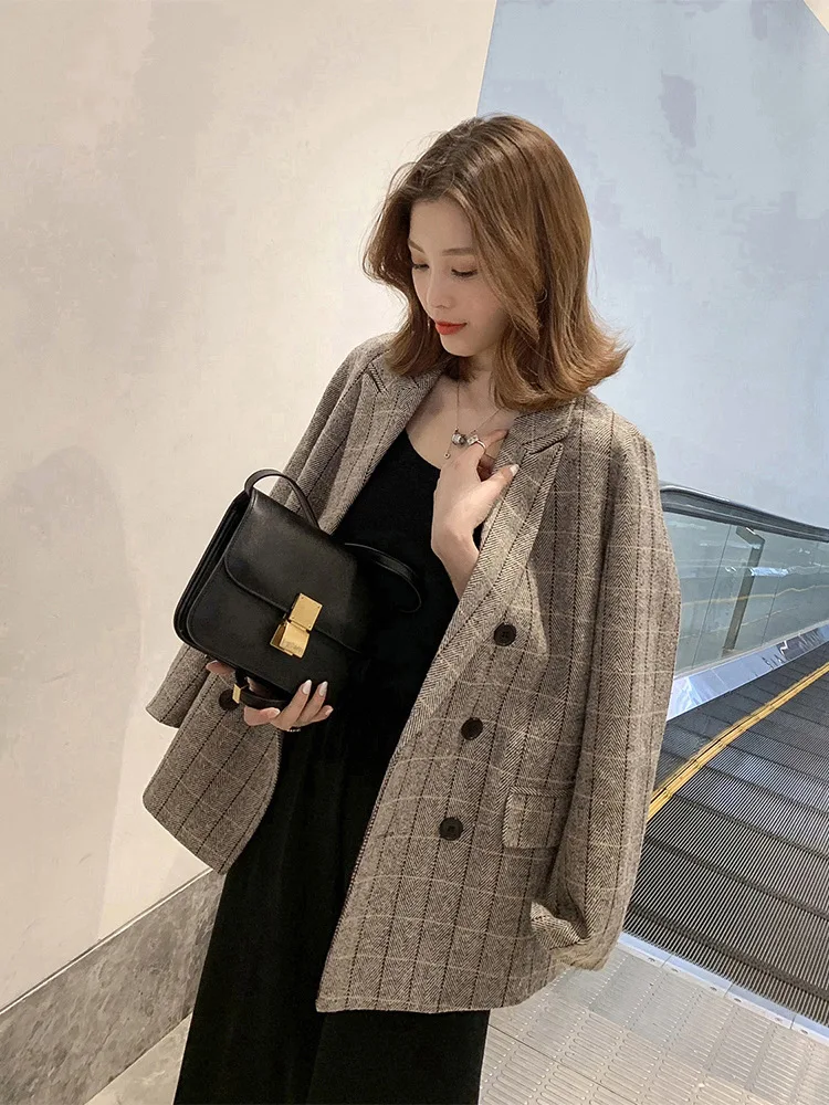 2019 Spring New Style Retro British Style Double Breasted Grid Red Small Suit Women's CHIC Slim Fit Casual Coat
2019 Spring New Style Retro British Style Double Breasted Grid Red Small Suit Women's CHIC Slim Fit Casual Coat