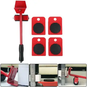 5Pcs Furniture Lifter Heavy Furniture Roller Move Trolley Set Wheel Bar Mover Device Max Up for 150Kg/330Lbs Sliders Transporter 
5Pcs Furniture Lifter Heavy Furniture Roller Move Trolley Set Wheel Bar Mover Device Max Up for 150Kg/330Lbs Sliders Transporter