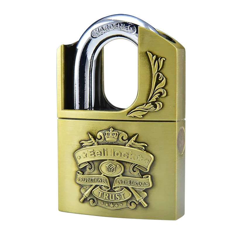 Copper Padlock Brass Lock Small Locks Door Locks Not Rust Lock Core Include 4 keys