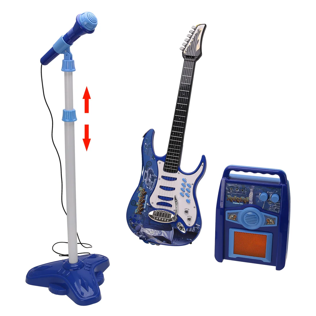 KSL441979 Children Electronic Guitar MP3 Player Microphone Amplifier Play Set - Blue
KSL441979 Children Electronic Guitar MP3 Player Microphone Amplifier Play Set - Blue