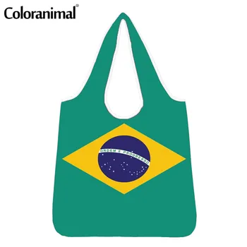 Coloranimal Fashion Women Man Shopping Bags Grocery Bags Brazil National Flag Print Girls Boys Shopper Bags Functional Eco Bags
Coloranimal Fashion Women Man Shopping Bags Grocery Bags Brazil National Flag Print Girls Boys Shopper Bags Functional Eco Bags