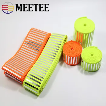 Meetee 2/5M 25/38/50mm Laser Film Reflective Nylon Elastic Band Garment Decor Elastic Webbing DIY Cummerbunds Belt Rubber Tape
Meetee 2/5M 25/38/50mm Laser Film Reflective Nylon Elastic Band Garment Decor Elastic Webbing DIY Cummerbunds Belt Rubber Tape