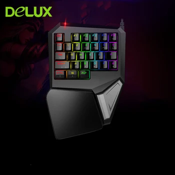 Delux T9 Plus Computer Gaming Keyboard PC Gamer Mechanical Wired Keybord One Hand Mini Small RGB Backlit Keypad For Laptop Mac
Delux T9 Plus Computer Gaming Keyboard PC Gamer Mechanical Wired Keybord One Hand Mini Small RGB Backlit Keypad For Laptop Mac