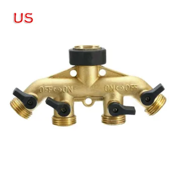 4-Way Metal Y Connector Garden Hose Connector Splitter Shut Off Water Valves 3/4 Inch Inlet Outlet Diameter
4-Way Metal Y Connector Garden Hose Connector Splitter Shut Off Water Valves 3/4 Inch Inlet Outlet Diameter