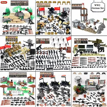 Oenux New World War 2 Army Soldiers Military Building Block WW2 US Soviet Mini Soldiers Figures MOC Block Brick Toy For Children
Oenux New World War 2 Army Soldiers Military Building Block WW2 US Soviet Mini Soldiers Figures MOC Block Brick Toy For Children