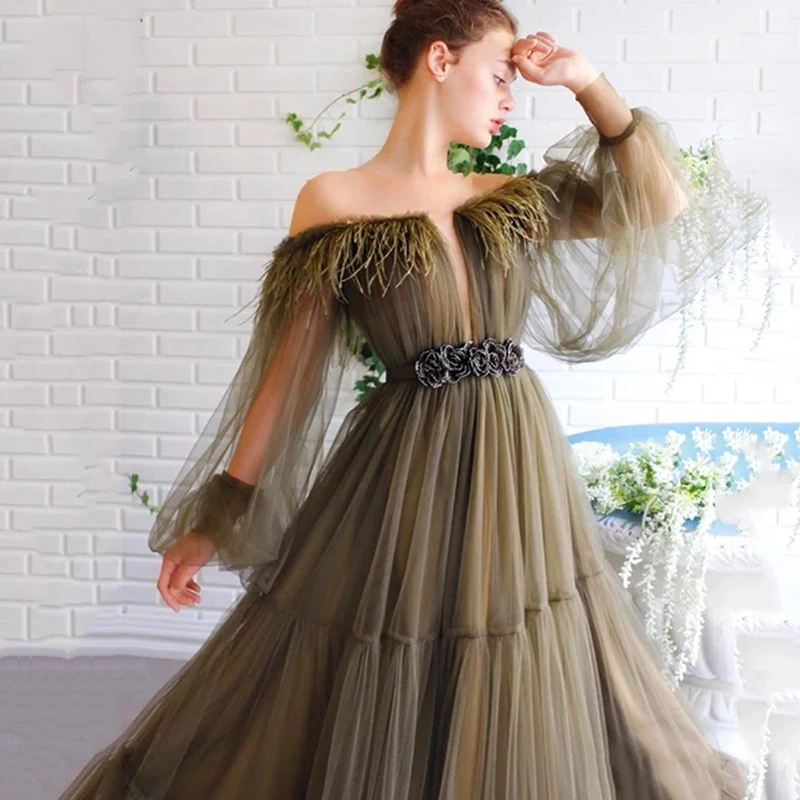 Eightree 2020 Dark Green Evening Dresses Boat Neck A Line Long Sleeve Prom Dress Custom Made Specail Party Gown Robes De Soiree
Eightree 2020 Dark Green Evening Dresses Boat Neck A Line Long Sleeve Prom Dress Custom Made Specail Party Gown Robes De Soiree