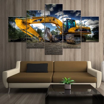 Home Decor Printed Modern Canvas Living Room Frame HD Pictures 5 Panel Canvas excavator Landscape Modular Painting Wall Poster
Home Decor Printed Modern Canvas Living Room Frame HD Pictures 5 Panel Canvas excavator Landscape Modular Painting Wall Poster
