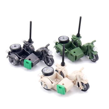 Military Vehicles Motorcycle WW2 Tricycle Toys For Children SWAT Accessories Chicken Dinner Building Blocks Military Weapons Toy
Military Vehicles Motorcycle WW2 Tricycle Toys For Children SWAT Accessories Chicken Dinner Building Blocks Military Weapons Toy