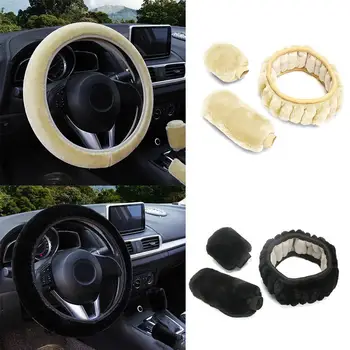 Universal Steering-wheel Plush Car Steering Wheel Covers Car Hand Interior Gear Set fur Brake Winter Cover Accessories & Fa S6A2
Universal Steering-wheel Plush Car Steering Wheel Covers Car Hand Interior Gear Set fur Brake Winter Cover Accessories & Fa S6A2