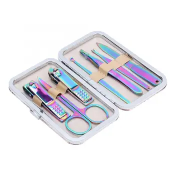 7Pcs Rainbow Color Stainless Steel Nail Clipper Set Nail Trimmers Cuticle Nippers Nail Files Manicure Pedicure Tool Kit
7Pcs Rainbow Color Stainless Steel Nail Clipper Set Nail Trimmers Cuticle Nippers Nail Files Manicure Pedicure Tool Kit