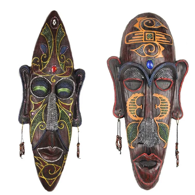 Personality African Mask Resin Wall Hanging Creative Home Jewelry Point KTV Bar Decoration Wall Carving Art Imitating Wood Carvi
Personality African Mask Resin Wall Hanging Creative Home Jewelry Point KTV Bar Decoration Wall Carving Art Imitating Wood Carvi
