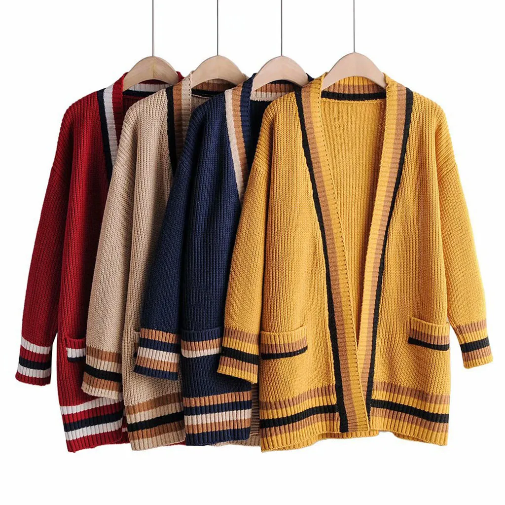 Patchwork Cardigan Women V Neck Pockets Long Sleeve Sweater Casual Ladies Jumper Autumn Cardigan Top Ropa Mujer Invierno 10.7
Patchwork Cardigan Women V Neck Pockets Long Sleeve Sweater Casual Ladies Jumper Autumn Cardigan Top Ropa Mujer Invierno 10.7