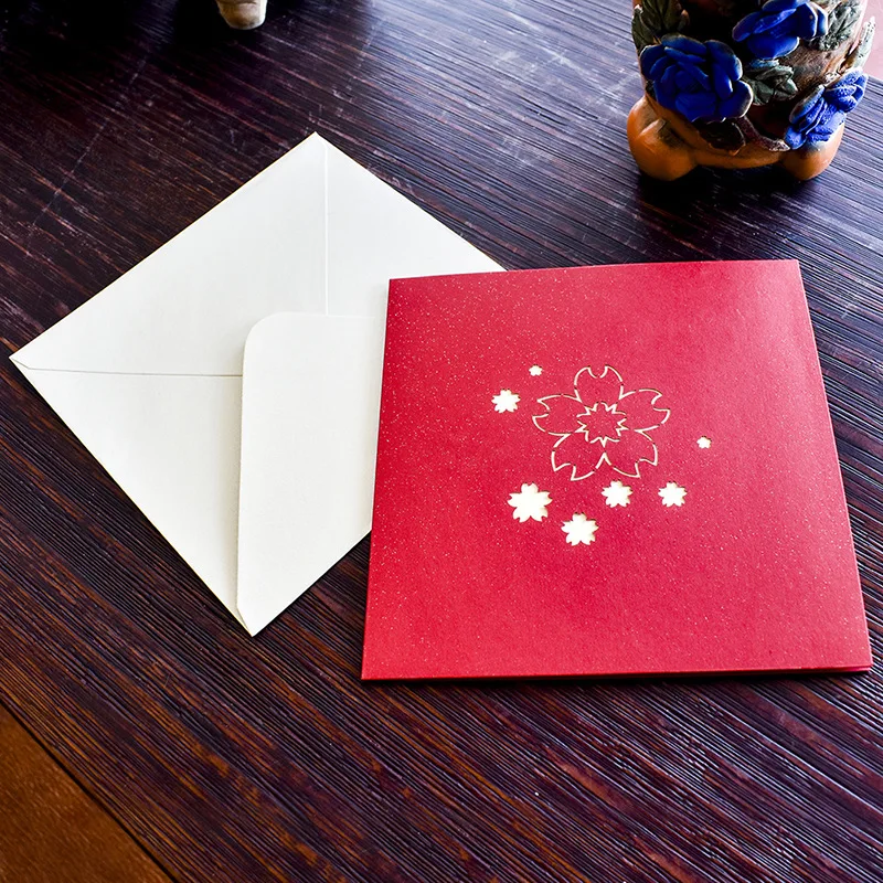 3D pop-up greeting card with envelope sticker delicate cherry blossom invitation wedding style anniversary card wedding party
3D pop-up greeting card with envelope sticker delicate cherry blossom invitation wedding style anniversary card wedding party