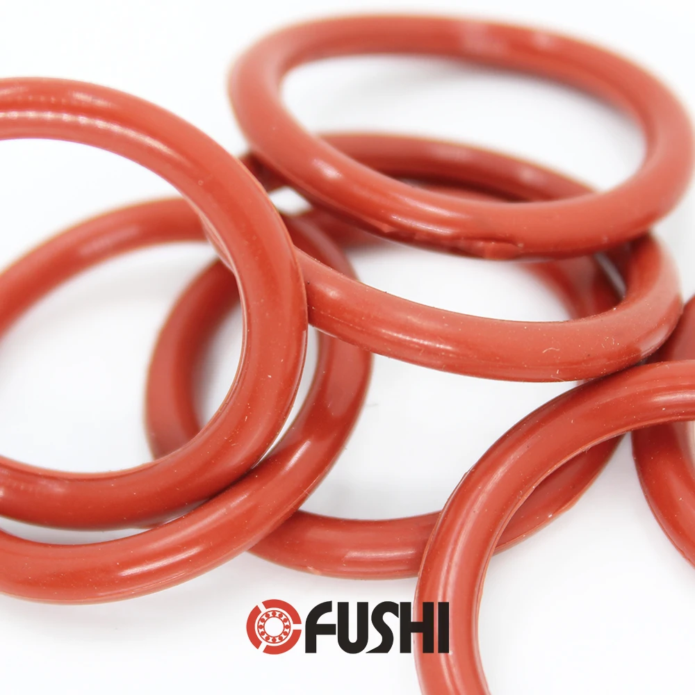 

CS5.7mm Silicone O RING OD 105/110/115/120/125/130*5.7 mm 10PCS O-Ring VMQ Gasket seal Thickness 5.7mm ORing White Red Rubber