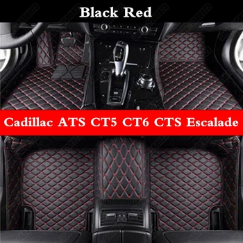 All Weather Car Floor Mat for Cadillac ATS CT5 CT6 CTS Escalade XTS XT4 XT5 XT6 SRX Leather Custom Auto Foot Mats Carpet Rugs